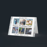 Personalised Photo Happy Birthday Dad Card<br><div class="desc">Add six of your favourite photos of dad and daughter,  dad and son or dad and family to this sweet personalised Happy Birthday Dad card.</div>