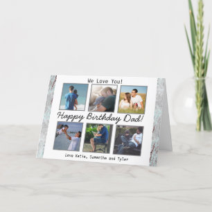 Personalised Photo Happy Birthday Dad Card