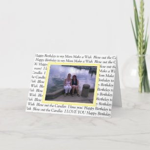 Personalised Photo Happy Birthday to my Mum Card