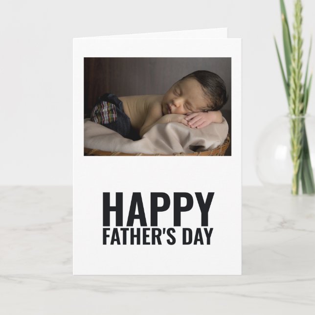 Personalised Photo Happy Fathers Day Card (Front)