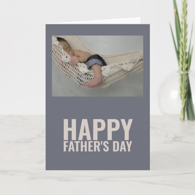 Personalised Photo Happy Fathers Day Card (Front)