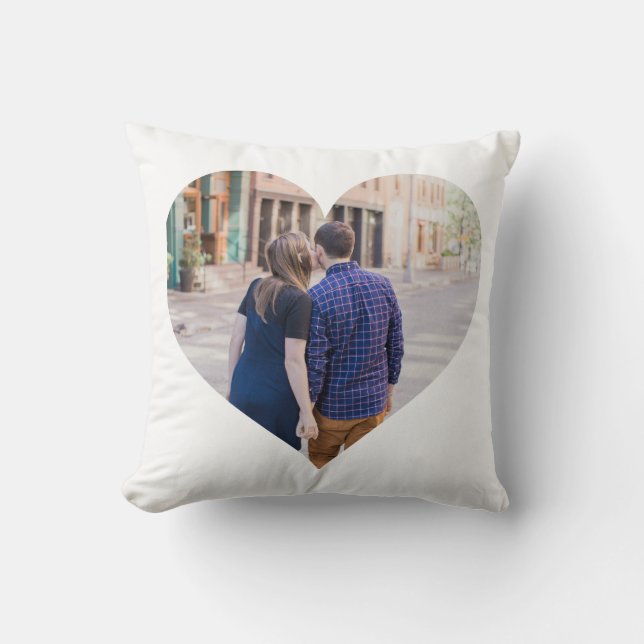 Personalised | Photo Heart Cushion (Front)