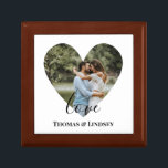 Personalised Photo Heart Frame Modern Calligraphy Gift Box<br><div class="desc">The design has white heart frame on centre and modern calligraphy texts which can be customised to your preference. Replace the picture in the centre with your own wedding photo. It will make a lovely custom made wedding favour gifts for your guests or for your own keepsake.</div>