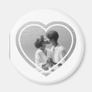 Personalised Photo Heart  Magnet