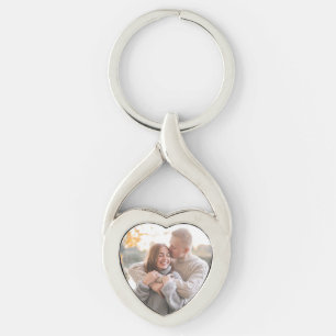 Personalised Photo Heart Shape Keychain