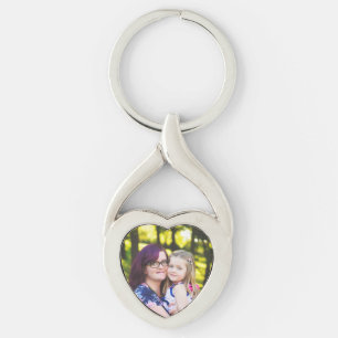Personalised Photo Heart Shaped Keychain