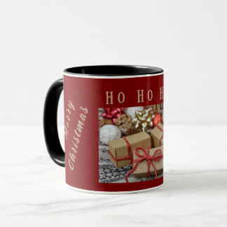 Personalised Photo Ho Ho Ho Christmas Coffee Mug