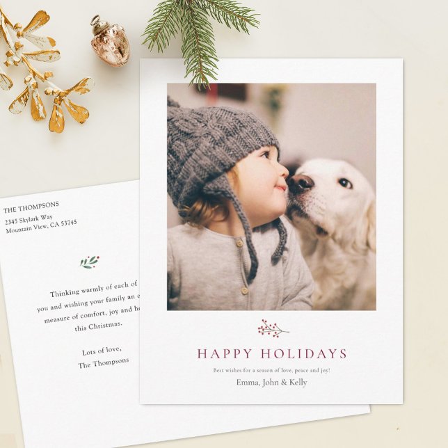 Personalised Photo Holiday Postcard Template (Creator Uploaded)