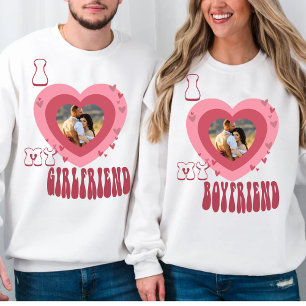 Personalised Photo I love my boyfriend Sweatshirt