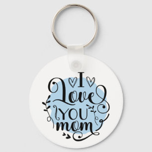 Personalised Photo I Love You Mum - Mother's Day Key Ring