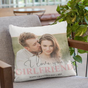 Personalised Photo I Love You Throw Pillow