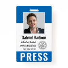 Personalised Photo ID & Logo Journalist Press Pass