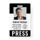 Personalised Photo ID & Logo Journalist Press Pass