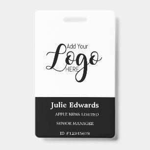Personalised Photo ID & Logo security pass Badge