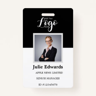 Personalised Photo ID & Logo security pass ID Badge