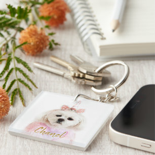 Personalised Photo Instagram Scannable QR Code Key Ring