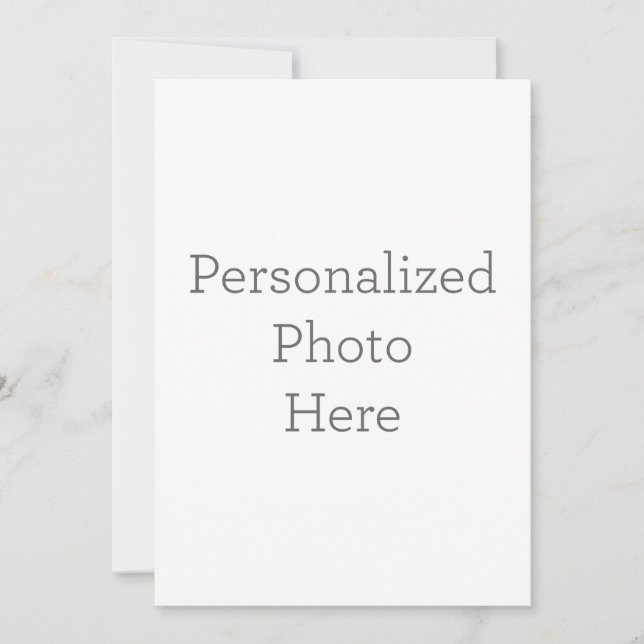 Flat Invitation, Size: 12.7 cm x 17.8 cm, Paper: Signature Matte, Envelopes: White (Front)