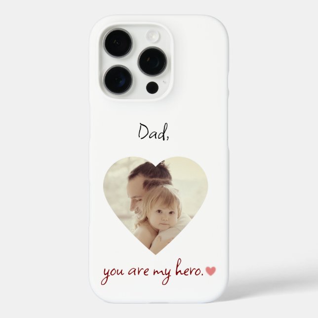 Personalised Photo Iphone 16 Pro Case for Dad (Back)