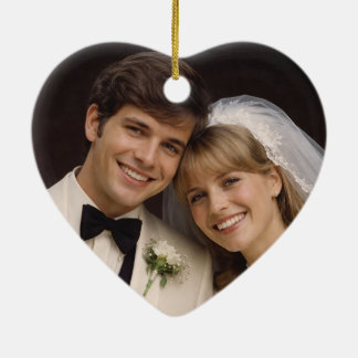 Personalised Photo Keepsake Unique Couple's Gift  Ceramic Tree Decoration