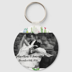 Personalised Photo Key Chain Boho Llama Bohemian C