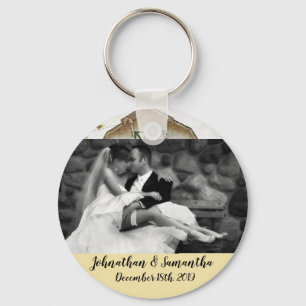 Personalised Photo Key Chain Sunset Barn Country R