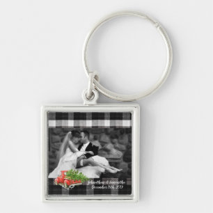 Personalised Photo Key Chain XMAS Truck Baffalo