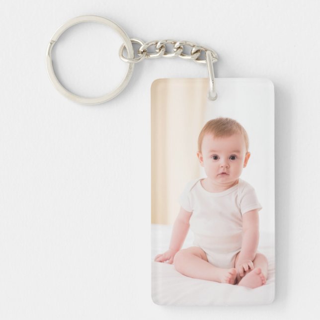 Personalised Photo Keychain Gift For Dad (Front)