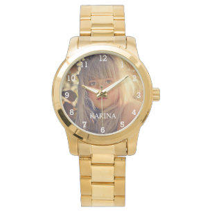 Personalised Photo Kids Family Name Watch