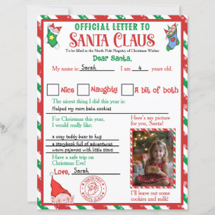 Personalised Photo Letter to Santa