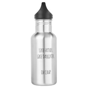 Personalised Photo Like father like daughter 532 Ml Water Bottle
