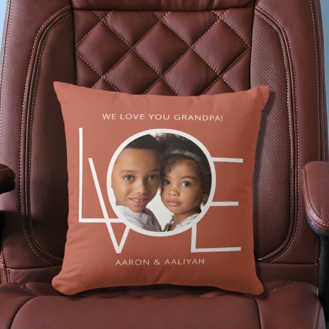 Personalised Photo Love Keepsake Grandpa Cushion (Creator Uploaded)