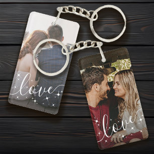 Personalised Photo Love Keepsake Key Ring