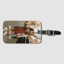 Personalised Photo Luggage Tag