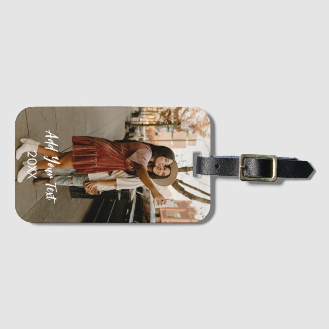 Personalised Photo Luggage Tag (Front Horizontal)