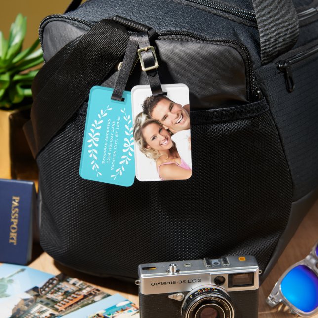 Personalised Photo Luggage Tag (Front & Back)