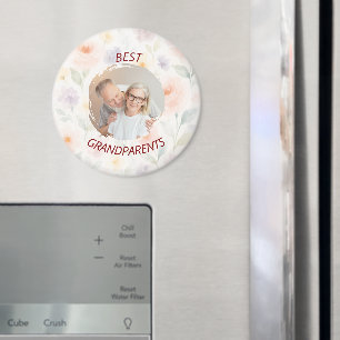 Personalised Photo Magnet Best Grandparents