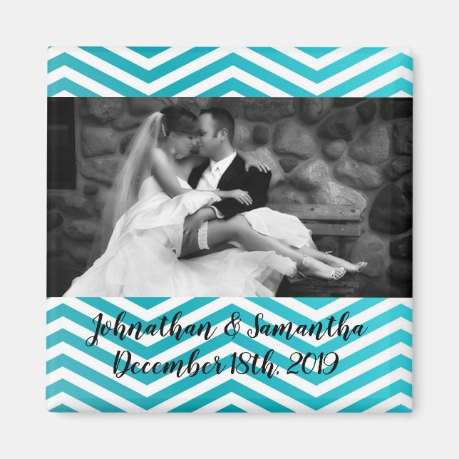 Personalised Photo Magnet Boho Cacti Cactus Succul (Front)