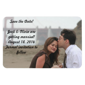 Personalised Photo Magnet - Save the Date