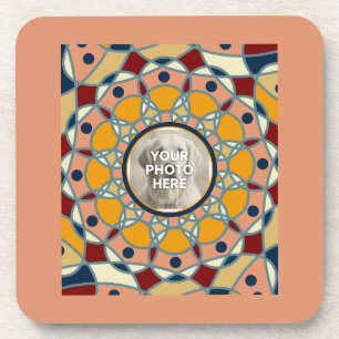 Personalised Photo Mandala Design Baby Shirt Coaster