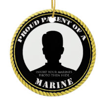Personalised Photo Marine Parent Ornament