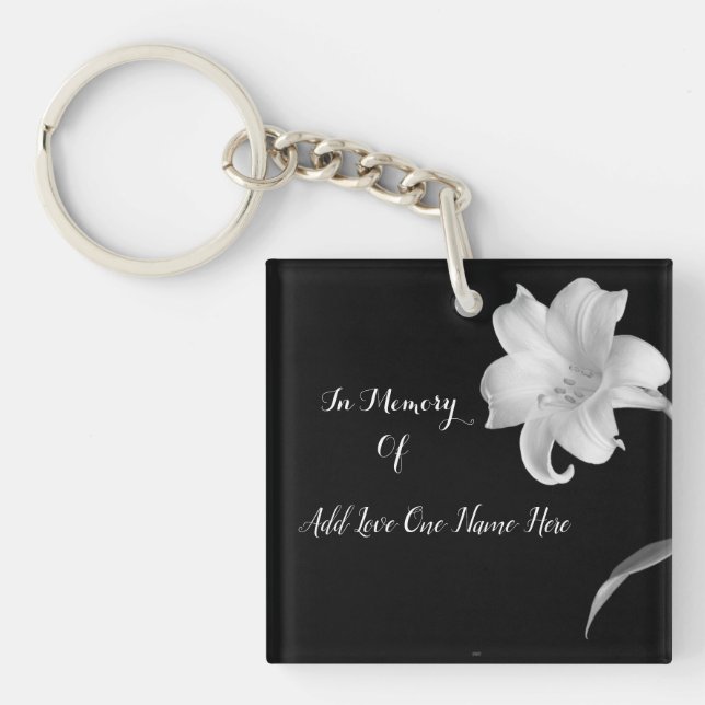 Personalised Photo Memoria Key Ring (Front)