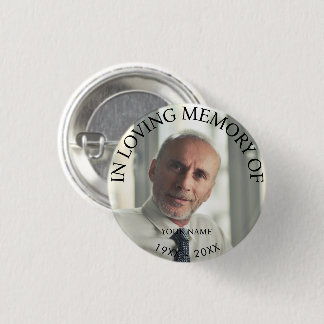 Personalised Photo Memorial 3 Cm Round Badge