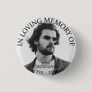 Personalised Photo Memorial 3 Cm Round Badge