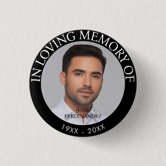 Personalised Photo Memorial 3 Cm Round Badge