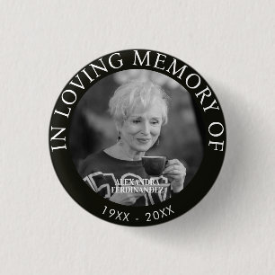 Personalised Photo Memorial Button