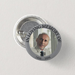Personalised Photo Memorial Button