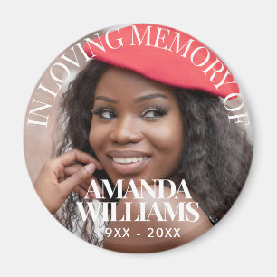 Personalised Photo Memorial elegant Magnet