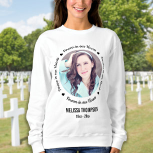 Personalised Photo Memorial Forever in our Hearts Sweatshirt