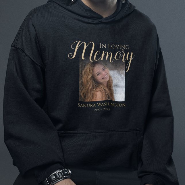 Personalised Photo Memorial Hoodie (Creator Uploaded)