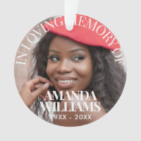 Personalised Photo Memorial red